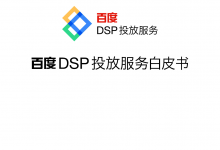 可能是未来最有竞争力的DSP?转载《百度DSP投放服务白皮书》-RTBChina